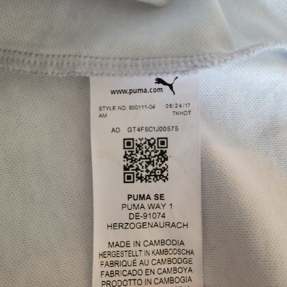 PUMA Women’s Fusion Cropped 7/8 Sweater Medium (Grey)- EUC - Picture 9 of 11